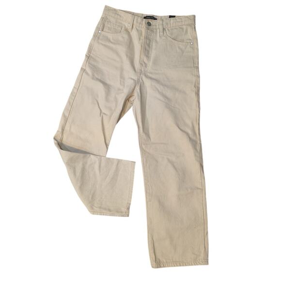 F.AM. Paris Straight Crop  White Jeans Size 28 - Picture 1 of 9